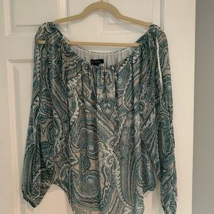 paisley flowy blouse open sleeves
